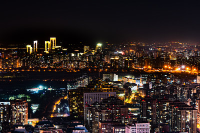 北京城市夜景城市风光