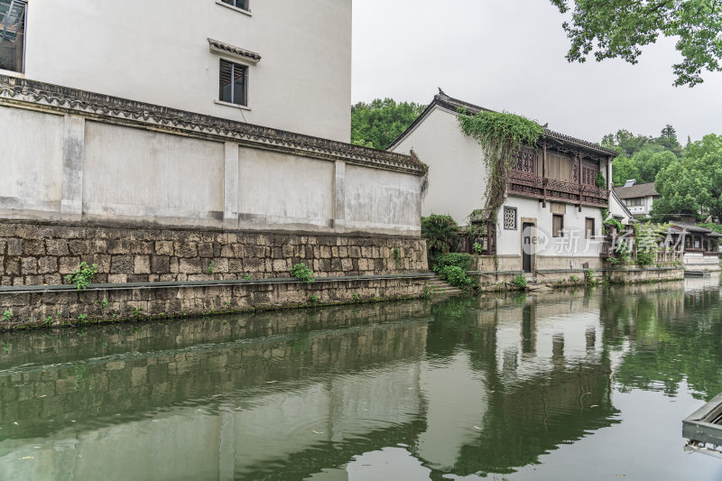 绍兴仓桥直街江南水乡风景