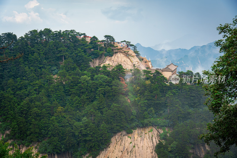 西岳华山日出日落朝霞晚霞云海美景