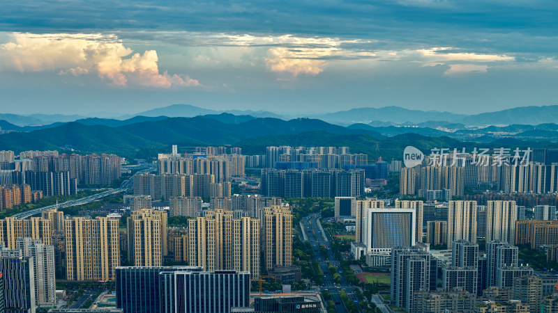 浙江杭州滨江城市风光