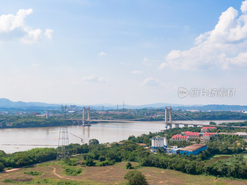 江西赣州城市风光地标建筑航拍图