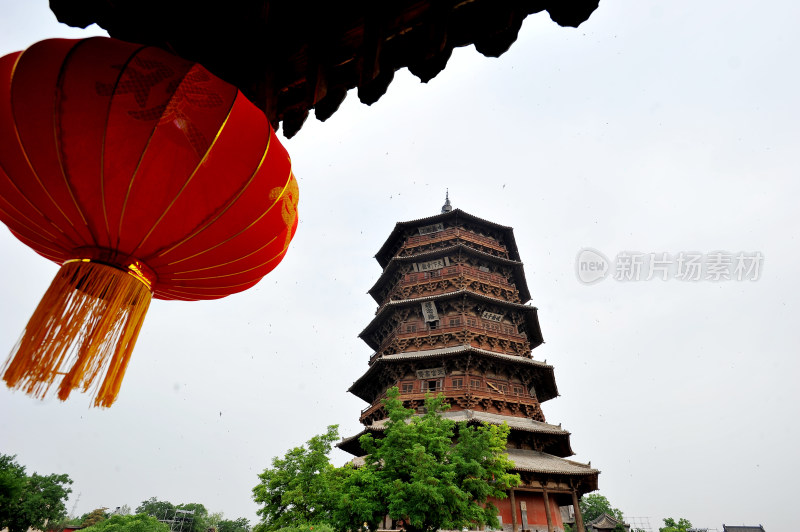 山西应县木塔 千年佛宫寺塔