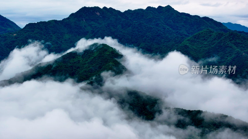 秦岭山脉云海云雾