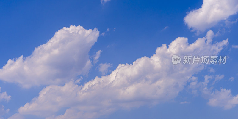 蓝天白云晴空万里的天空美景