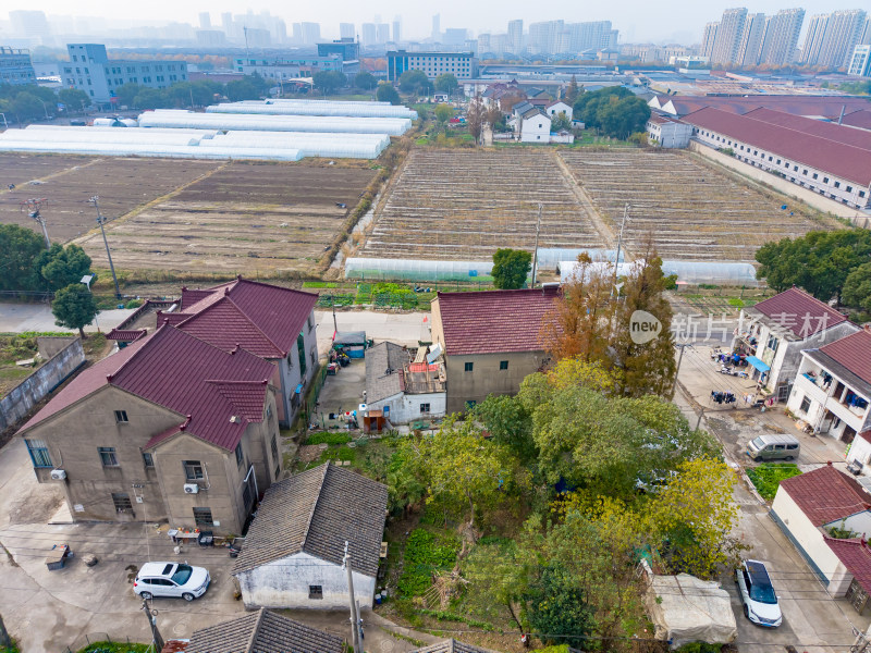 苏州农村房屋建筑航拍图