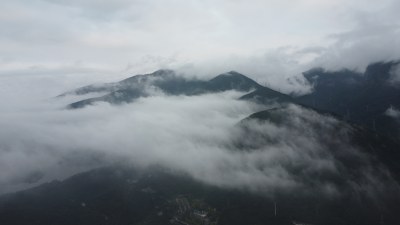 广东东莞：银瓶山森林公园清溪景区云海