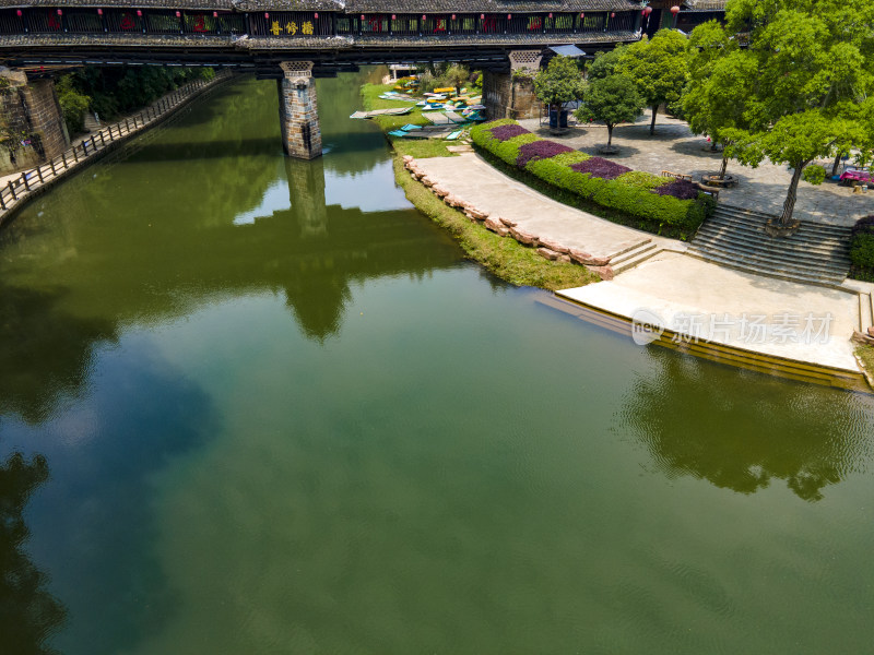 湖南通道皇都侗寨4a景区航拍摄影图