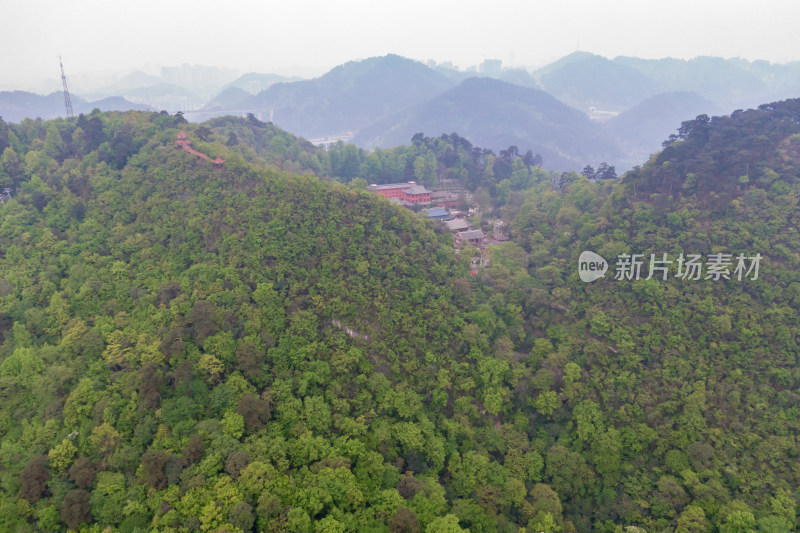 贵州贵阳黔灵山公园航拍