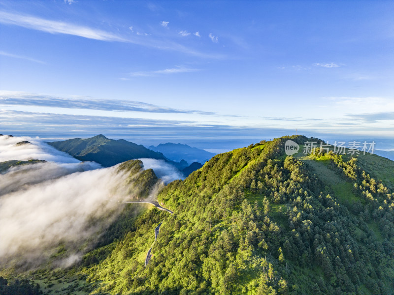 大自然高山云海湖北神农顶景区