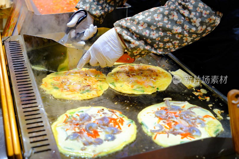 延吉水上市场海鲜泡菜饼