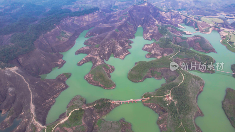 航拍丹霞地貌湖南郴州高倚岭风景区