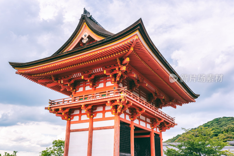 日本京都著名旅游景点音羽山清水寺风光