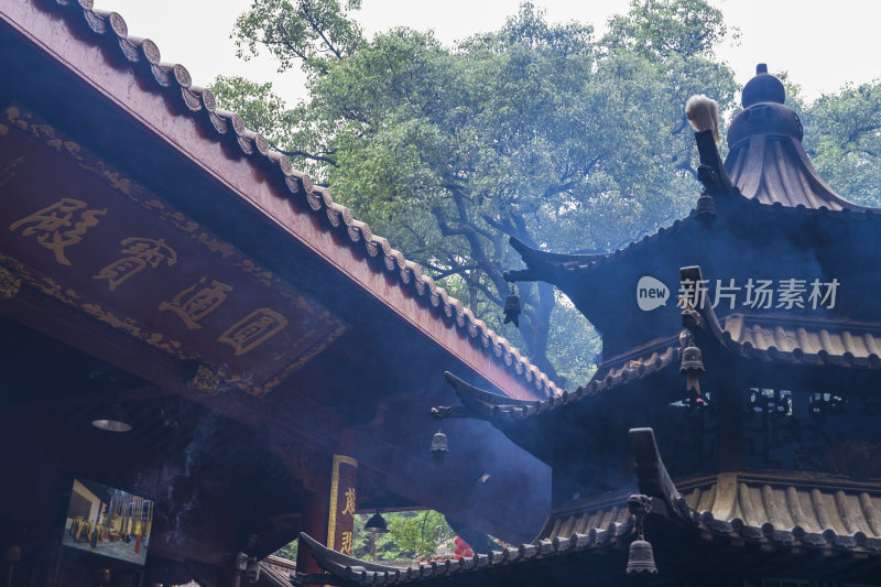 杭州飞来峰景区上天竺法喜禅寺古建筑