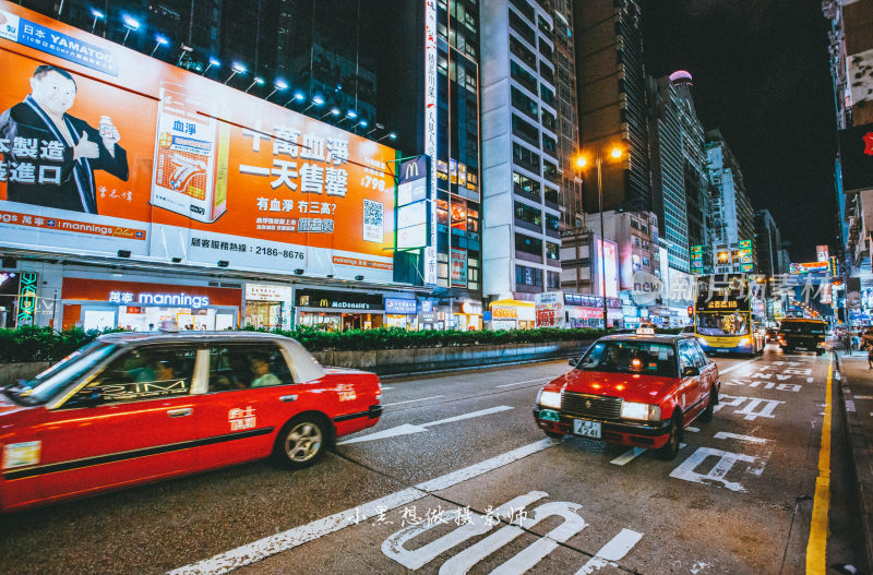 香港城市夜景风光