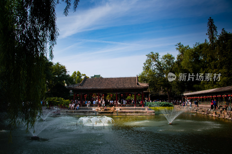 北京恭王府后花园夏季