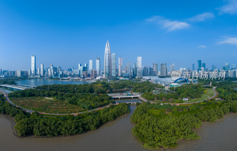 深圳前海高楼群航拍