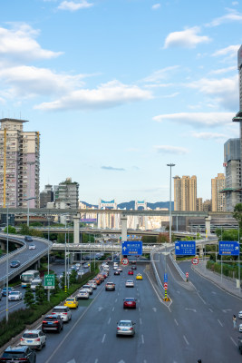 重庆城市街道风景