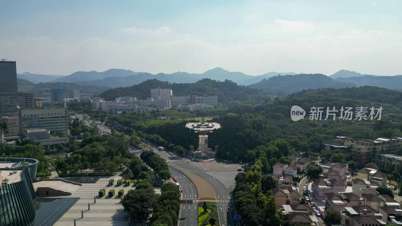 航拍广东中山孙文纪念公园