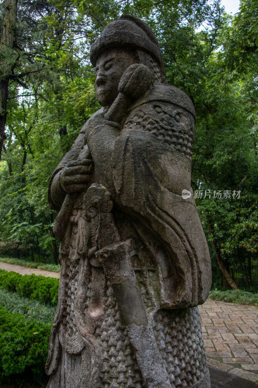 南京钟山风景区明孝陵神道武将翁仲