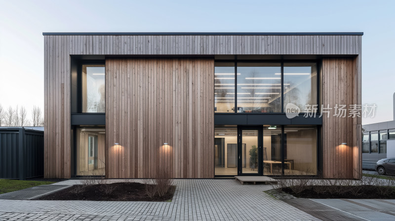 极简主义风格的现代木质家园