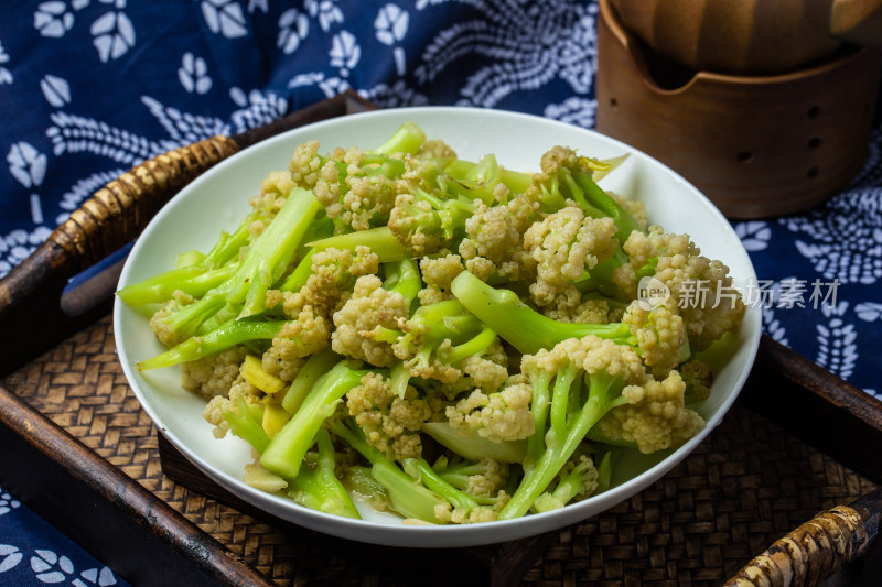 中式美食炒菜西蓝花