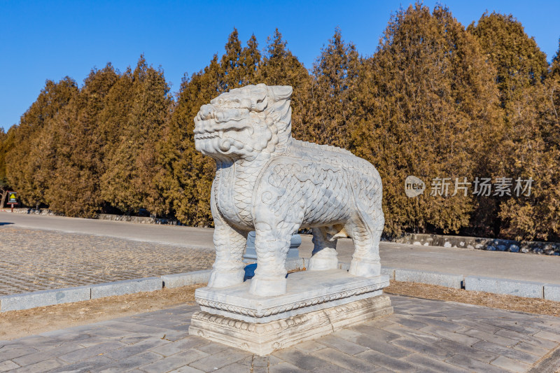 河北唐山市遵化清东陵石像生麒麟