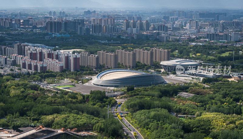 北京国家速滑馆城市建筑群