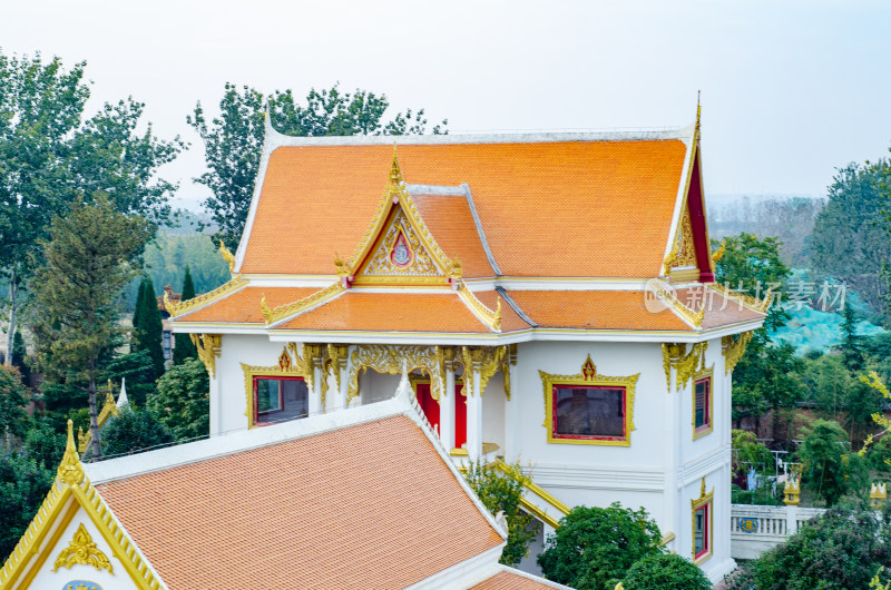 中国河南省洛阳市白马寺，泰国风格建筑