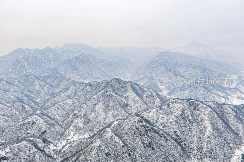 中国北京怀柔黄花城水长城景区雪景