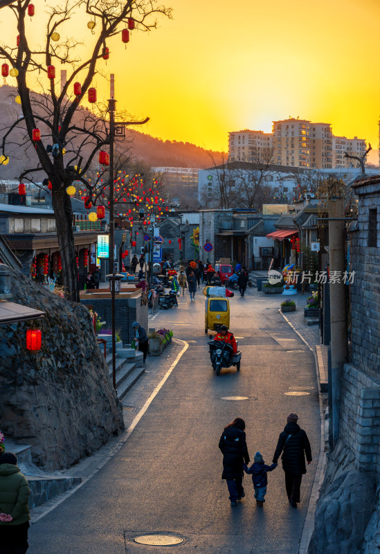 北京石景山模式口历史文化街区京西古道年味