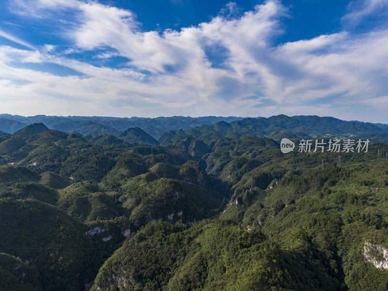 贵州山川群山航拍