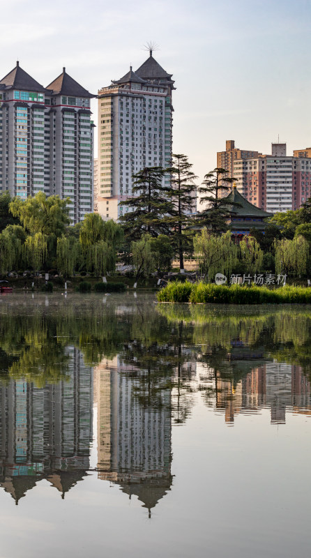 陕西西安兴庆宫公园景点景观