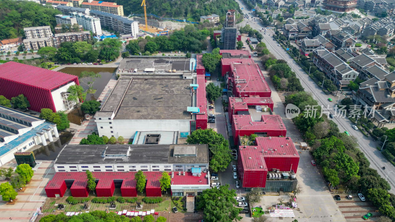 广西柳州工业博物馆航拍