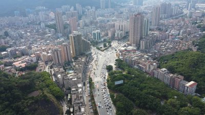 广东东莞：樟木头镇城市风光