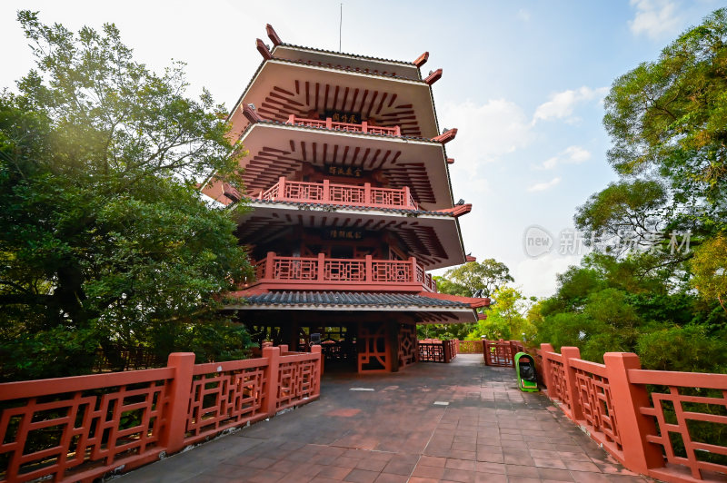 顺德大良凤岭公园凤鸣阁