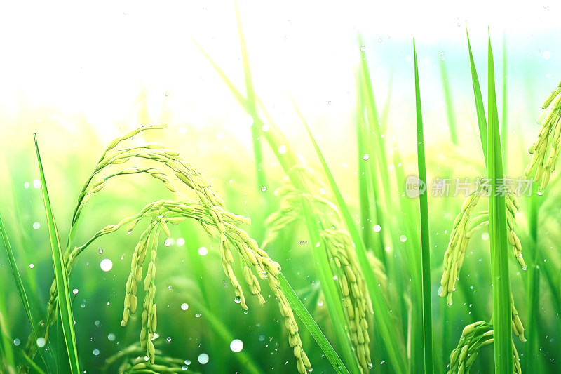 自然背景植物农业谷雨