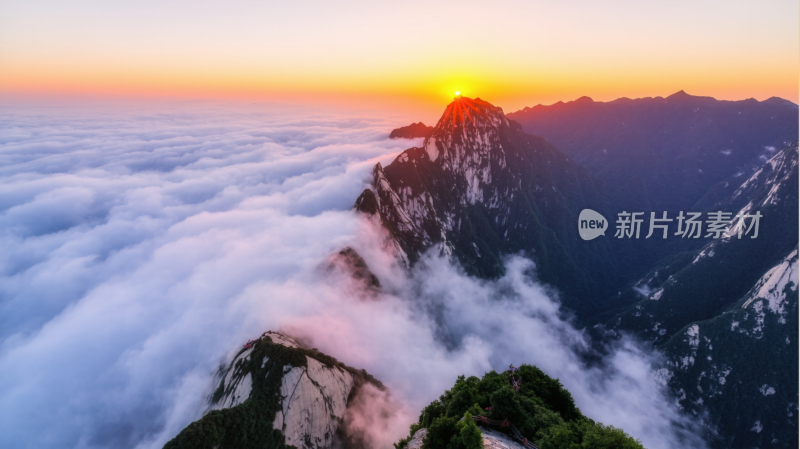 陕西华山美景