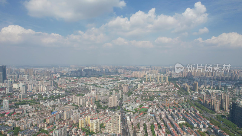 航拍江苏无锡城市大景