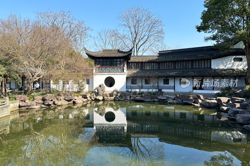 杭州西溪湿地西溪山庄的临流草堂