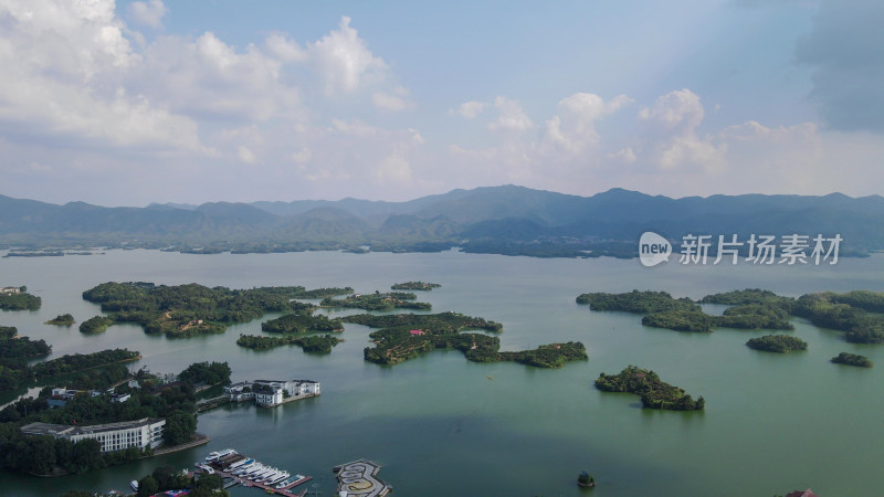 湖北赤壁陆水湖4A景区航拍