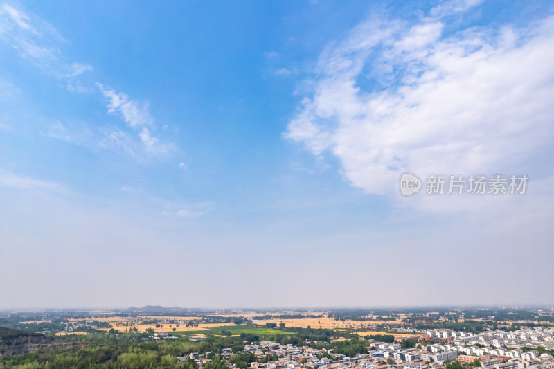 河南商丘芒山镇航拍图