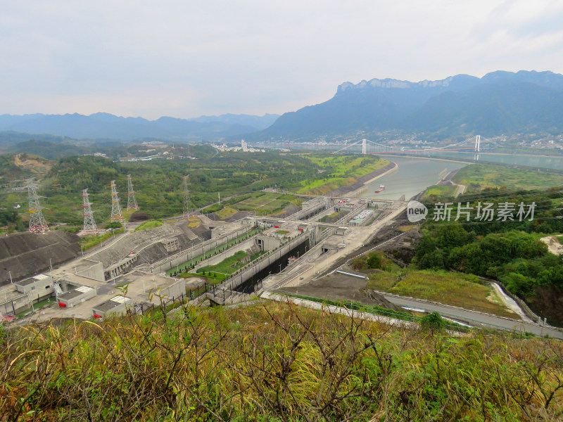 湖北宜昌三峡大坝风景区旅游风光