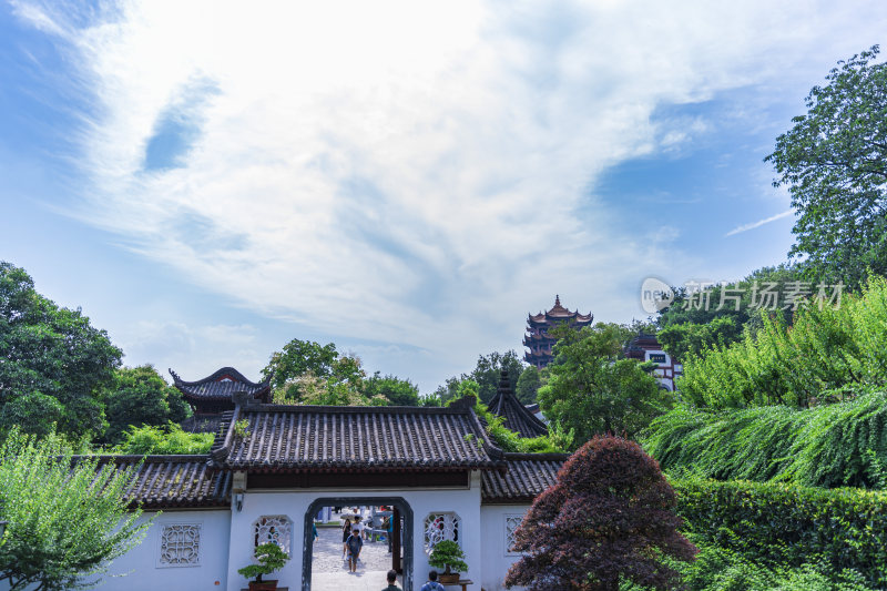 武汉武昌区黄鹤楼公园风景