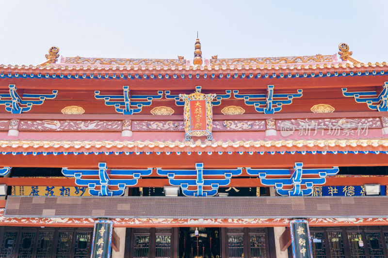 长沙古麓山寺大雄宝殿建筑屋檐