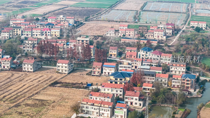 乡村住宅航拍全景