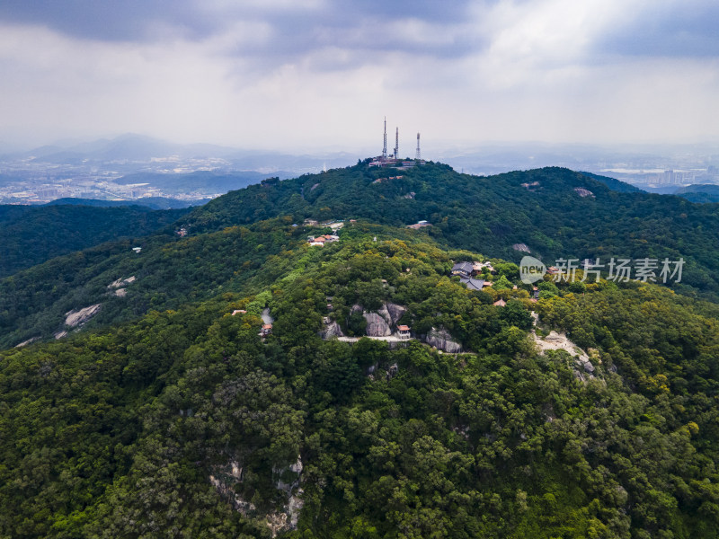 福建泉州城市风光全景航拍