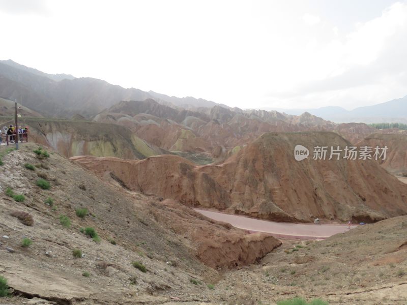 甘肃张掖七彩丹霞风景区旅游风光