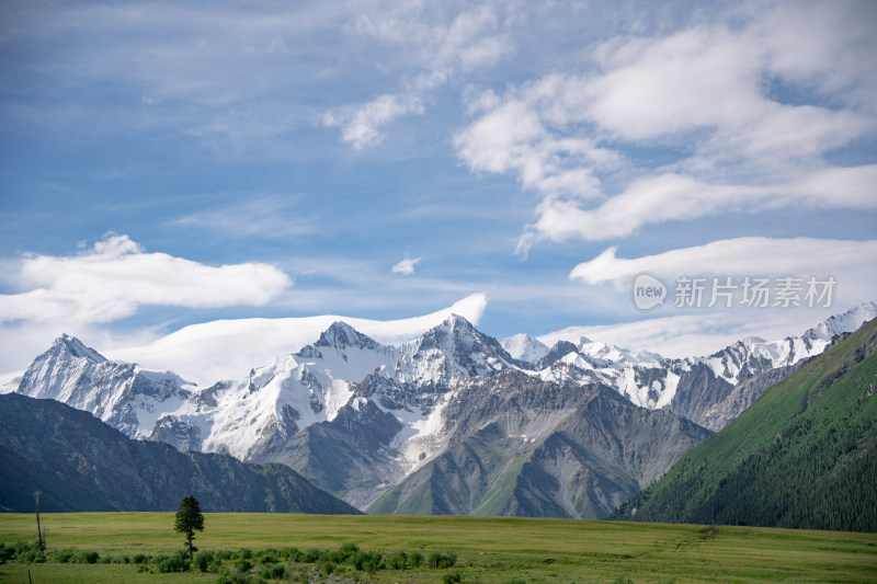 夏季新疆夏塔公园