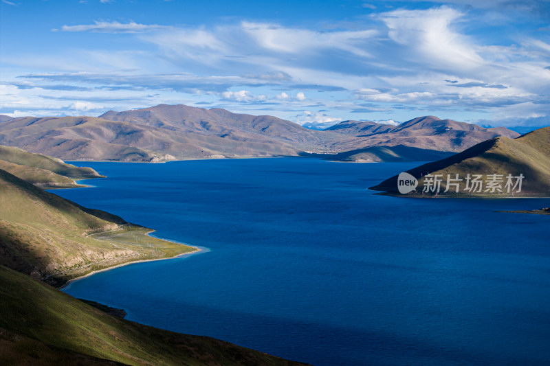 中国西藏羊卓雍措湖泊