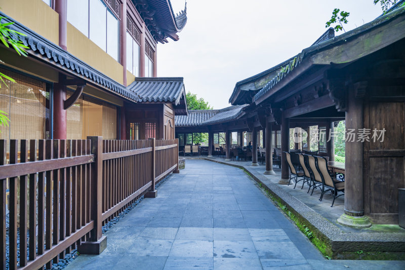 杭州飞来峰永福寺古建筑风光